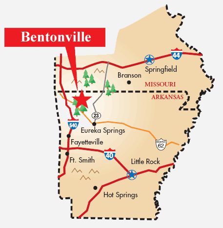 Bentonville Arkansas On Map Silvana Escobar Myp Geography